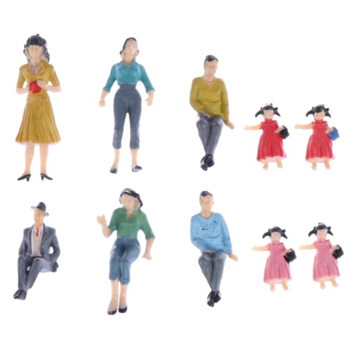 Hohopeti 10 Stück Teiliges Bemalte Kunststoff Figuren Modellbau für Modelleisenbahn Architektur Layout Verschiedene Bunte Miniatur Personenfiguren für Landschaft Schule Zufällige Farbe Hohopeti 10 Stück Teiliges Bemalte Kunststoff Figuren Modellbau für Modelleisenbahn Architektur Layout Verschiedene Bunte Miniatur Personenfiguren für Landschaft Schule Zufällige Farbe von Hohopeti