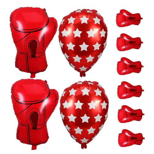 Hohopeti 10 Stück Teiliges Boxhandschuh-folienballons Rote Aluminiumfolie Sportliches Partydekor für Boxing Birthday Wrestling Events Einfache Befüllung Lebendige Sportthemen-dekoration Hohopeti 10 Stück Teiliges Boxhandschuh-folienballons Rote Aluminiumfolie Sportliches Partydekor für Boxing Birthday Wrestling Events Einfache Befüllung Lebendige Sportthemen-dekoration von Hohopeti