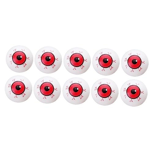 Hohopeti 10 Stück Teiliges Halloween Deko Gruselige Rote Kunststoff Augen Verschleißfestes Horror Langlebige Fake Eyes für Party und Raumdekoration Hohopeti 10 Stück Teiliges Halloween Deko Gruselige Rote Kunststoff Augen Verschleißfestes Horror Langlebige Fake Eyes für Party und Raumdekoration von Hohopeti