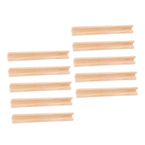Hohopeti 10 Stück Teiliges Holz Domino Halter Robustes Naturholz Display für Domino Steine und Buchstaben Dekoration für Familienspiele und Kreative DIY projekte von Hohopeti