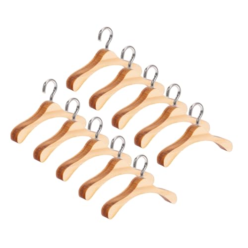 Hohopeti 10 Stück Teiliges Holzkleiderbügel Puppen Aufhänger für Bjd Puppenkleidung Praktisches Puppenzubehör für Puppenhaus und Kinderzimmer Einfache Gestaltung für Ordentliche Hohopeti 10 Stück Teiliges Holzkleiderbügel Puppen Aufhänger für Bjd Puppenkleidung Praktisches Puppenzubehör für Puppenhaus und Kinderzimmer Einfache Gestaltung für Ordentliche von Hohopeti