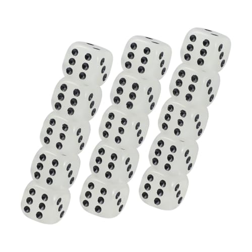 Hohopeti 10 Stück Teiliges Leuchtender Sechseitiger Würfel mit Schwarzen Punkten Langlebiges Spielzubehör für Party Familie und Bar Sichtbare Nachtspielwürfel aus Sicherem Material Hohopeti 10 Stück Teiliges Leuchtender Sechseitiger Würfel mit Schwarzen Punkten Langlebiges Spielzubehör für Party Familie und Bar Sichtbare Nachtspielwürfel aus Sicherem Material von Hohopeti