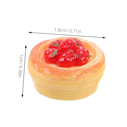Hohopeti 10 Stück Teiliges Mini-Ei-Tart aus Robustem Resin Realistische Miniatur Puppenhaus Lebensmittel Vielseitig für DIY Puppenhaus Spielküche Tee-Party Dekoration und Fantasievolles von Hohopeti