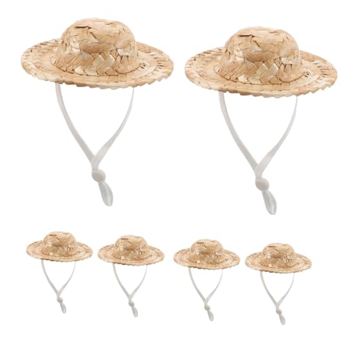 Hohopeti 10 Stück Teiliges Mini Strohhut Puppen Handgewebte Miniatur Sombreros mit Kinnband Langlebig Dekorativ für DIY Puppenhaus Bastelprojekte Hohopeti 10 Stück Teiliges Mini Strohhut Puppen Handgewebte Miniatur Sombreros mit Kinnband Langlebig Dekorativ für DIY Puppenhaus Bastelprojekte von Hohopeti