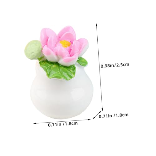 Hohopeti 10 Stück Teiliges Miniatur Bonsai Realistische Künstliche Mini Pflanzen im Topf Vielseitige Mini Haus Deko Lebensechte Kleine Zimmerpflanzen für Schreibtisch und Puppenhaus von Hohopeti