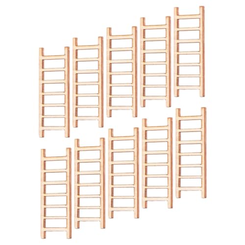 Hohopeti 10 Stück Teiliges Miniatur holzleiter Puppenhaus Dekoration Realistische Mini Treppen für Mikrolandschaft Geeignet als Holz deko für Mini Haus und Sukkulenten Arrangement Hohopeti 10 Stück Teiliges Miniatur holzleiter Puppenhaus Dekoration Realistische Mini Treppen für Mikrolandschaft Geeignet als Holz deko für Mini Haus und Sukkulenten Arrangement von Hohopeti