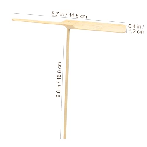 Hohopeti 10 Teiliges Fliegende Holz Libellen Handbetätigter Propeller Robustes Naturholz Glatte Oberfläche Outdoor Spaß für Jungen und Mädchen Fördert Koordination und von Hohopeti