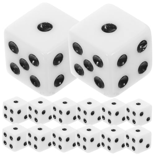 Hohopeti 100stücke Würfel Spielrequisiten Aus Acryl Kleine Würfel Für Spiele Sechsseitige Als Brettspiel-Tool Für Partys Und Zuhause Vielseitige Leicht Zu Transportieren von Hohopeti
