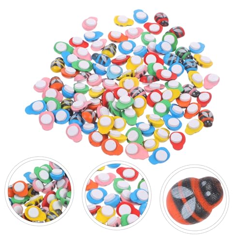 Hohopeti 100 Stück Holz Bienen Aufkleber Selbstklebend Handgefertigte Bienen Dekoration für Scrapbooking DIY Bastelbedarf Bienenmotiv für Kostüme Babyzimmer Partydeko von Hohopeti