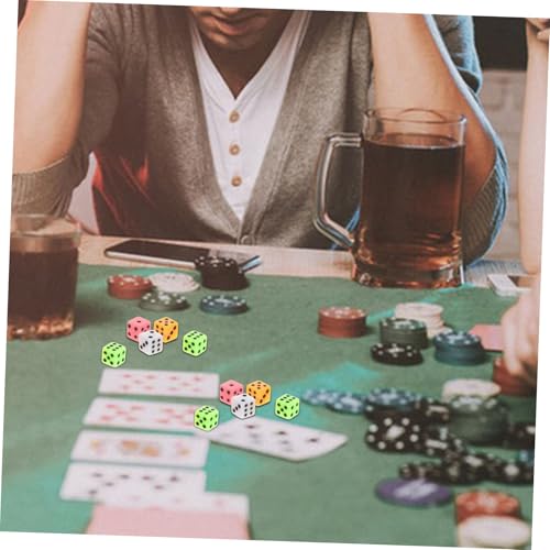 Hohopeti 100 Stück Mini Würfel Bunte Sechsseitige Kleine Plastikwürfel mit Quadratischen Ecken für Brettspiele Mathematik Lernen Basteln Partyspiele Hohopeti 100 Stück Mini Würfel Bunte Sechsseitige Kleine Plastikwürfel mit Quadratischen Ecken für Brettspiele Mathematik Lernen Basteln Partyspiele von Hohopeti