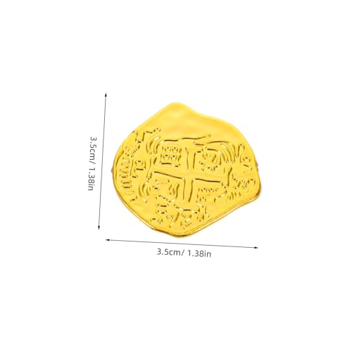Hohopeti 100 Stück Münzdekoration Golddublonen Piratenzubehör Kleinkind Gefälschte Belohnungsmünzen Für Piratenfestival Token Piratenspielset Goldener Kunststoff Hohopeti 100 Stück Münzdekoration Golddublonen Piratenzubehör Kleinkind Gefälschte Belohnungsmünzen Für Piratenfestival Token Piratenspielset Goldener Kunststoff von Hohopeti