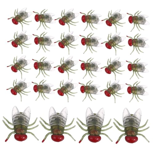Hohopeti 100 Stück Realistische Kunststofffliegen Stabile Kleine Künstliche Insekten Wiederverwendbare Halloween Deko Unzerbrechliche Plastikfliegen für Gruselige Party Streiche und Spaß Hohopeti 100 Stück Realistische Kunststofffliegen Stabile Kleine Künstliche Insekten Wiederverwendbare Halloween Deko Unzerbrechliche Plastikfliegen für Gruselige Party Streiche und Spaß von Hohopeti