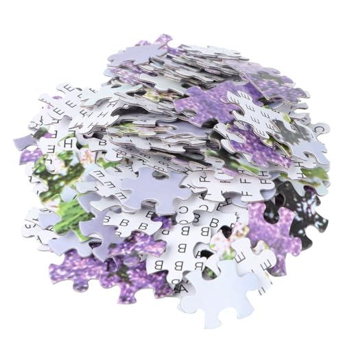 Hohopeti 1000 Stück Teiliges Lustiges Jigsaw Puzzle für Erwachsene und Kreatives Intelligenzspielzeug aus Papier Entspannendes Stressabbau Puzzle Lavendelfarbenes Meer Motiv von Hohopeti