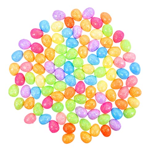 Hohopeti 100Stücke Ostereier aus Glitzernde Deko für Ostern DIY Bastelbedarf Eier zur Dekoration Vielseitig Einsetzbar für Partys von Hohopeti
