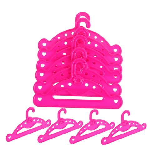Hohopeti 10Stücke Teiliges Puppen Kleiderbügel Aufbewahrungsbügel für Puppenkleidung Stilvolle und Langlebige Kleiderbügel für Babypuppen für Puppenoutfits von Hohopeti