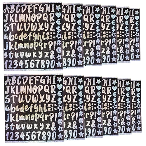 Hohopeti 12 Blatt Alphanumerisches Set Briefkastennummern Aufkleber Buchstaben Zum Basteln Briefkastennummernaufkleber Briefkastennummern Außenbriefkastennummern Für von Hohopeti