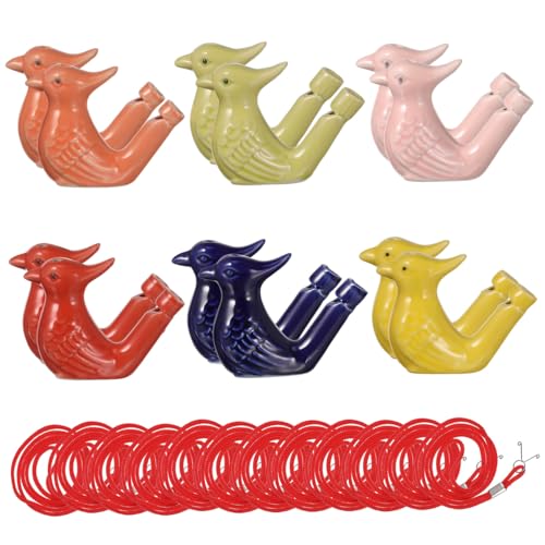 Hohopeti 12 Stück Keramik Vogelpfeifen Teiliges Bunte Wasservogel Tröten Handgefertigt Leicht Tragbar als Geburtstagsgeschenk Kinderspielzeug Partyzubehör Zufällige Farbe Hohopeti 12 Stück Keramik Vogelpfeifen Teiliges Bunte Wasservogel Tröten Handgefertigt Leicht Tragbar als Geburtstagsgeschenk Kinderspielzeug Partyzubehör Zufällige Farbe von Hohopeti
