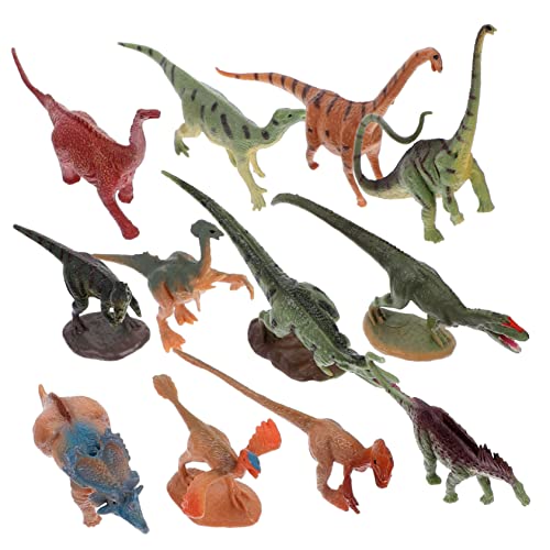 Hohopeti 12 Stück Simulierte Dinosaurier Modelle Dinosaurier Spielzeug Für Dekoration Dekoratives Dinosaurier Spielzeug Party Dinosaurier Modelle Cartoon Dinosaurier Modell Kunststoff von Hohopeti