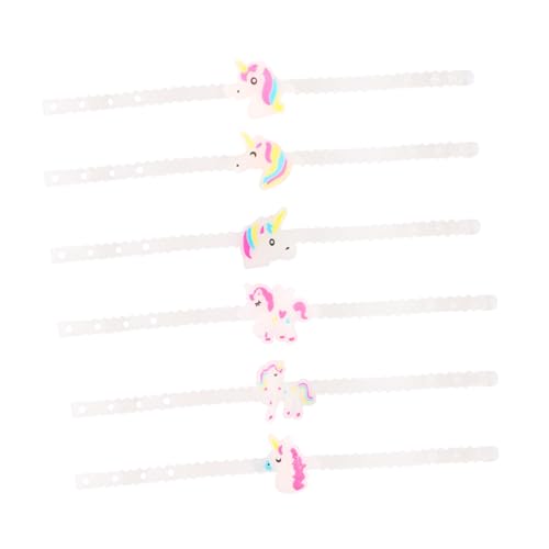 Hohopeti 12 Stück Teiliges Einhorn Leuchtarmband aus Silikon Bunte Nachtlicht Partyarmbänder für Kindergeburtstag Festival Club und Geschenk Sicher und Kreativ für Mädchen und Jungen von Hohopeti