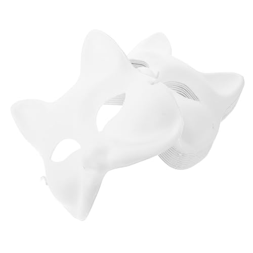 Hohopeti 12 Stück Teiliges Handbemalbare Fuchs Halbmasken aus Papiermasse Leichte Japanische DIY Masken für Karneval Faschingsparty Bemalbare Tiergesicht Masken für Damen und Herren Hohopeti 12 Stück Teiliges Handbemalbare Fuchs Halbmasken aus Papiermasse Leichte Japanische DIY Masken für Karneval Faschingsparty Bemalbare Tiergesicht Masken für Damen und Herren von Hohopeti