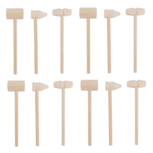Hohopeti 12 Stück Teiliges Holzhammer spielset für Pädagogisches Hammerspielzeug Langlebige Mini holzhammer zum Greifen für Motorische Entwicklung und Eltern Junge Mädchen interaktion Hohopeti 12 Stück Teiliges Holzhammer spielset für Pädagogisches Hammerspielzeug Langlebige Mini holzhammer zum Greifen für Motorische Entwicklung und Eltern Junge Mädchen interaktion von Hohopeti