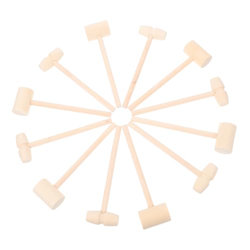 Hohopeti 12 Stück Teiliges Holzspielzeug Mini hämmer mit Formen Leicht und Multifunktional als Kuchenhammer Holz Mallets für Ab Jahren Basteln Hohopeti 12 Stück Teiliges Holzspielzeug Mini hämmer mit Formen Leicht und Multifunktional als Kuchenhammer Holz Mallets für Ab Jahren Basteln von Hohopeti