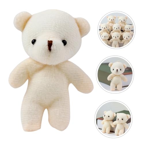Hohopeti 12 Stück Teiliges Mini Bärenanhänger Plüsch Schlüsselanhänger Kuscheltier Bär Dekoration Sanft und Vielseitig für Rucksack Handtasche DIY Weihnachtsdeko von Hohopeti