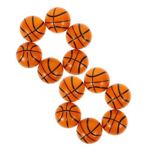Hohopeti 12 Stück Teiliges Mini Basketball Squeeze aus Flexiblem Pu Material Tragbare Stressbälle für Entspannung Partygeschenk Lustiger Weicher Basketball Stressball von Hohopeti