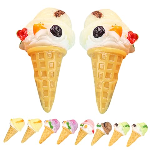 Hohopeti 12 Stück Teiliges Mini Deko Eiscreme aus Resin Realistische Fake Ice Cone Requisiten für Puppenhaus Handyhülle und Kreative Bastelprojekte Bunte Mix Farben Hohopeti 12 Stück Teiliges Mini Deko Eiscreme aus Resin Realistische Fake Ice Cone Requisiten für Puppenhaus Handyhülle und Kreative Bastelprojekte Bunte Mix Farben von Hohopeti