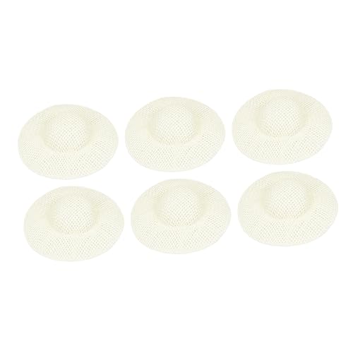 Hohopeti 12 Stück Teiliges Mini Papier Stoff Hüte Bastelset mit Breiter Krempe für Puppen DIY Vielseitiges Zubehör für Puppen Bären und Kreative Dekorationen von Hohopeti