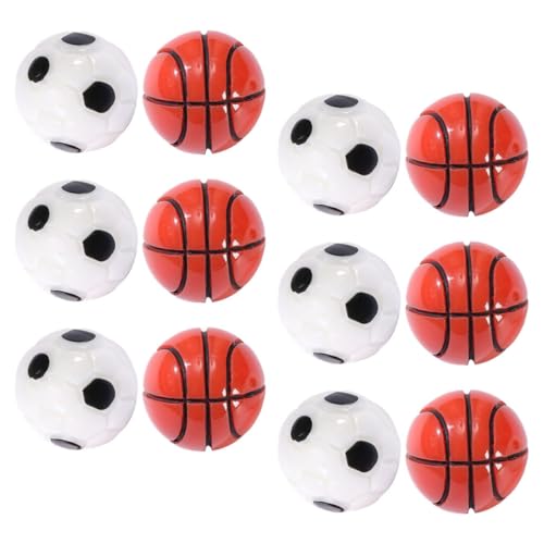 Hohopeti 12 Stück Teiliges Miniatur Fußball Realistische Mini Fußball und Basketball Deko Vielseitiges DIY Zubehör für Puppenhaus Büro und Miniatur Landschaftsbau Kleine Spielfelder Hohopeti 12 Stück Teiliges Miniatur Fußball Realistische Mini Fußball und Basketball Deko Vielseitiges DIY Zubehör für Puppenhaus Büro und Miniatur Landschaftsbau Kleine Spielfelder von Hohopeti