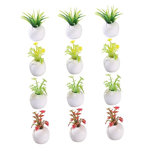 Hohopeti 12 Stück Teiliges Miniatur Sukkulenten Künstliche Bonsai Pflanzen für Puppenhaus Dekoration Realistische Mini Topfpflanzen Vielseitige Mini House Decors Kindgerechtes Hohopeti 12 Stück Teiliges Miniatur Sukkulenten Künstliche Bonsai Pflanzen für Puppenhaus Dekoration Realistische Mini Topfpflanzen Vielseitige Mini House Decors Kindgerechtes von Hohopeti