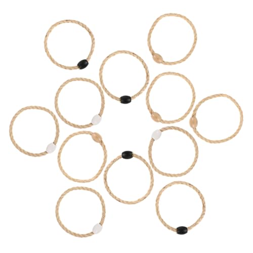 Hohopeti 12 Stück Teiliges Outdoor Wurfspiel Set Rope Ring Toss Spiel für Erwachsene Vielseitig für Garten Strand und Picknick Leicht Tragbar Interaktives Familienspiel mit Mehreren von Hohopeti