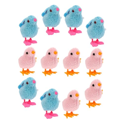 Hohopeti 12 Stück Teiliges Plüsch Küken und Hase Aufziehspielzeug für Kleine Handliche Kuscheltiere Spielerisches für Geburtstag und Party Fördert Visuelle Wahrnehmung und Eltern Junge von Hohopeti