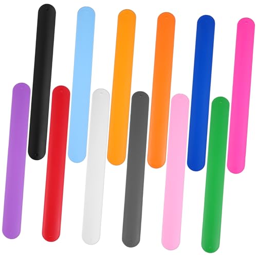 Hohopeti 12 Stück Teiliges Silikon Slap Armband in Unifarben Flexible und Glatte Schnapparmbänder Bunte Party Favors für Kindergeburtstag und Events Vielseitig Einsetzbare Wristbands Hohopeti 12 Stück Teiliges Silikon Slap Armband in Unifarben Flexible und Glatte Schnapparmbänder Bunte Party Favors für Kindergeburtstag und Events Vielseitig Einsetzbare Wristbands von Hohopeti