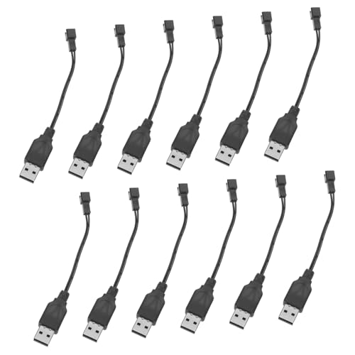 Hohopeti 12 Stück Teiliges USB Kurze USB-c Ladekabel Schnellladeadapter für Elektrische Spielzeuge Bubble Machine Rc Auto mit Überladeschutz und Kurzschlusssicherung von Hohopeti