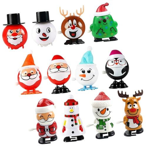 Hohopeti 12 Stück Teiliges Weihnachts Aufziehspielzeug Lustiges und Kreatives Tragbare Mini Wind Up Figuren Bunte Cartoon Motive Robust und Sicher für Kinderpartys und Geschenkideen Hohopeti 12 Stück Teiliges Weihnachts Aufziehspielzeug Lustiges und Kreatives Tragbare Mini Wind Up Figuren Bunte Cartoon Motive Robust und Sicher für Kinderpartys und Geschenkideen von Hohopeti