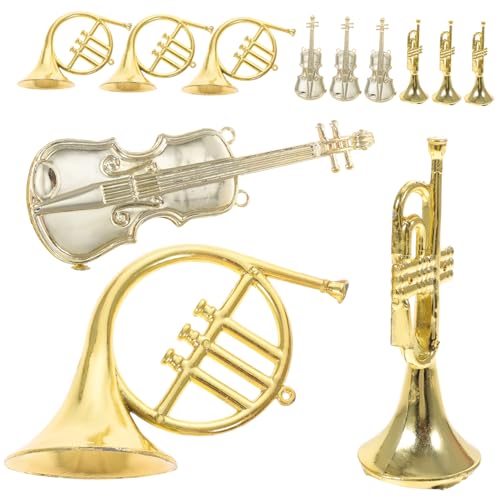Hohopeti 12 Stück Teiliges Weihnachtsbaum Deko Miniatur Spielzeugmusikinstrumente aus Kunststoff Bunte Trompeten Geigen und Hörner Handliche Christbaumschmuck Anhänger für Weihnachtskränze Hohopeti 12 Stück Teiliges Weihnachtsbaum Deko Miniatur Spielzeugmusikinstrumente aus Kunststoff Bunte Trompeten Geigen und Hörner Handliche Christbaumschmuck Anhänger für Weihnachtskränze von Hohopeti