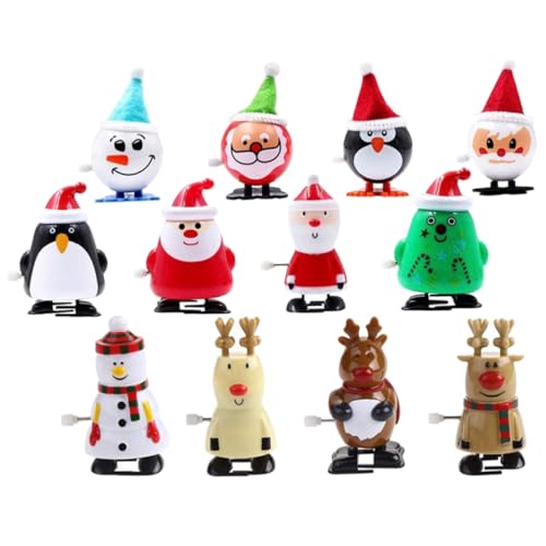 Hohopeti 12 Stück Teiliges Weihnachtsmann Aufziehspielzeug mit Federantrieb Lustige Weihnachtsdeko Figuren Batteriefrei Glatte Oberfläche als Weihnachtsfeier und Scherzspielzeug Hohopeti 12 Stück Teiliges Weihnachtsmann Aufziehspielzeug mit Federantrieb Lustige Weihnachtsdeko Figuren Batteriefrei Glatte Oberfläche als Weihnachtsfeier und Scherzspielzeug von Hohopeti