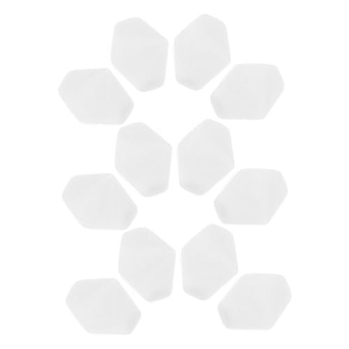 Hohopeti 12 Stück Teiliges Weiße Acryl Würfel mit Glatter Oberfläche Leere Seitige DIY Spielwürfel für Brettspiele Individuell Gravierbare Würfel als Lernwerkzeug und Bastelmaterial für von Hohopeti