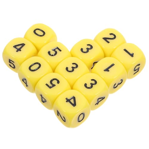 Hohopeti 12 Stück Teiliges Zahlenwürfel für Brettspiele und Matheunterricht Würfel mit Glatter Oberfläche als Party Accessoires und Spielzubehör von Hohopeti