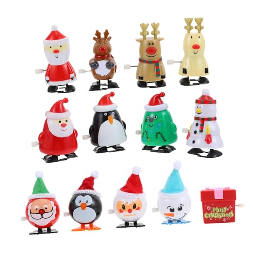 Hohopeti 13St Weihnachtliches Aufziehspielzeug Tierspielzeug Cartoon Uhrwerk Spielzeug Fantasievolles Spielzeug für Kinder Klassisches Spielzeug mit modernem Design Weihnachtssto Geschenke von Hohopeti