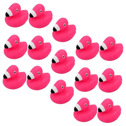 Hohopeti 15 Stück Teiliges Badespielzeug Flamingo Quietschtier aus Weichem Buntes Badewannenspielzeug für Kleinkinder Fördert Sensorisches Lernen Hand Auge koordination und Kreatives von Hohopeti