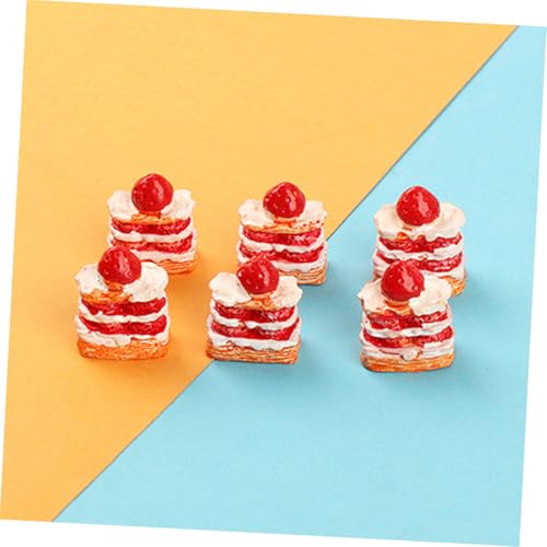 Hohopeti 15 Stück Teiliges Miniatur Erdbeer cremekuchen aus Resin Realistische Puppenhaus deko Künstliche Mini Kuchen für Puppenhausküche Fotorequisiten und DIY Geschenkaccessoire Hohopeti 15 Stück Teiliges Miniatur Erdbeer cremekuchen aus Resin Realistische Puppenhaus deko Künstliche Mini Kuchen für Puppenhausküche Fotorequisiten und DIY Geschenkaccessoire von Hohopeti