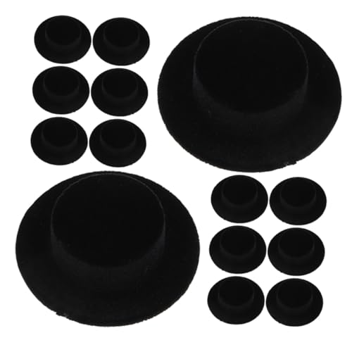 Hohopeti 15 Stück Teiliges Miniatur Puppenhüte aus Flauschigem Harz Schwarze Kleine Wintermützen für DIY Bastelprojekte Weihnachtsmützen Deko Schneemann Figuren Accessoires Hohopeti 15 Stück Teiliges Miniatur Puppenhüte aus Flauschigem Harz Schwarze Kleine Wintermützen für DIY Bastelprojekte Weihnachtsmützen Deko Schneemann Figuren Accessoires von Hohopeti