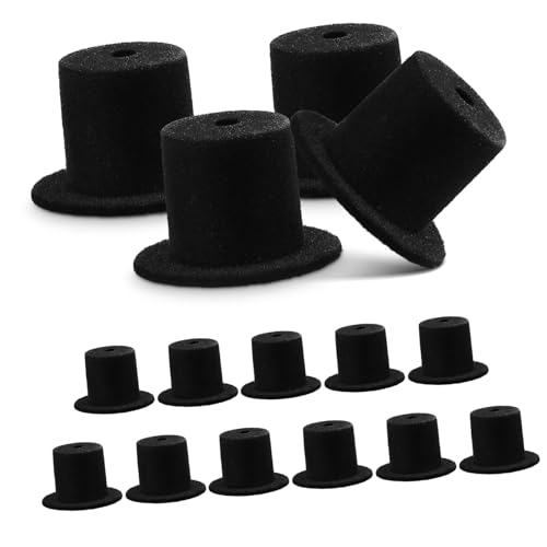 Hohopeti 15 Stück Teiliges Miniatur-puppenhüte aus Flockiertem Harz Kleine Clown Weihnachtsmützen DIY Bastelzubehör für Puppendeko Langlebig und Vielseitig für Kreative Handarbeiten von Hohopeti