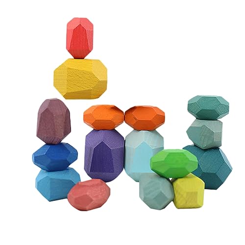 Hohopeti 16 Stück Teiliges Balancespiel aus Buntem Buchenholz Stapelbare Holzbausteine mit Glatten Kanten Fördert Feinmotorik Farb und Formwahrnehmung für Kleinkinder Sicheres Hohopeti 16 Stück Teiliges Balancespiel aus Buntem Buchenholz Stapelbare Holzbausteine mit Glatten Kanten Fördert Feinmotorik Farb und Formwahrnehmung für Kleinkinder Sicheres von Hohopeti