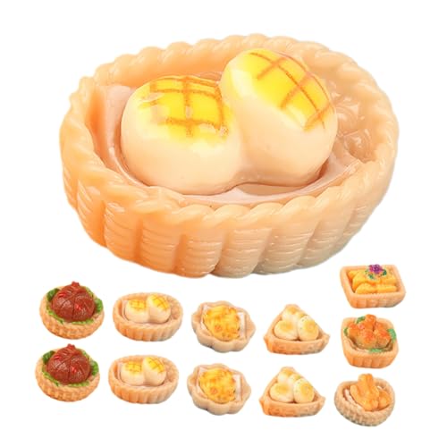 Hohopeti 16 Stück Teiliges Miniatur essensmodell aus Resin Realistische Puppenhaus küchen deko Vielseitige Mini Food Ornamente für DIY Spielküche und Fotorequisiten von Hohopeti