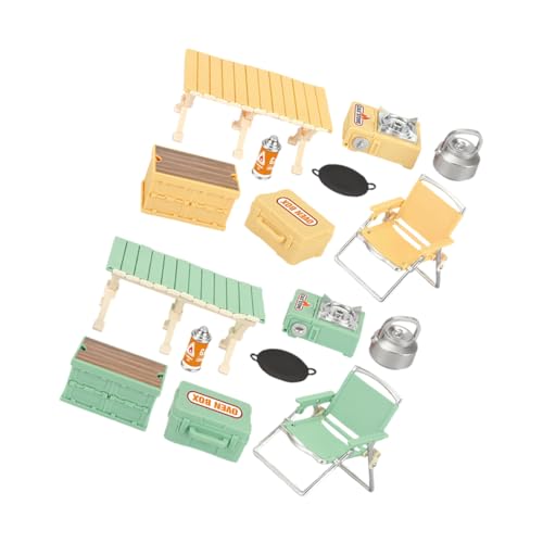 Hohopeti 16 Stück Teiliges Outdoor Camping Spielset Miniatur Klappstuhl und Tisch Tragbarer Campingkocher Leichtes Puppenhaus Zubehör für Drinnen und Draußen Geeignet für Kleinkinder Hohopeti 16 Stück Teiliges Outdoor Camping Spielset Miniatur Klappstuhl und Tisch Tragbarer Campingkocher Leichtes Puppenhaus Zubehör für Drinnen und Draußen Geeignet für Kleinkinder von Hohopeti