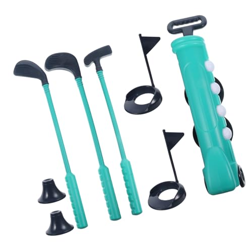 Hohopeti 1satz Junge Mädchen Golfspielzeug Set Für Drinnen Und Draußen Hochwertige Golfspielzeuge Für Kleinkinder Interaktive Sportspielzeuge Blau-grün Fördert Spaß Und von Hohopeti